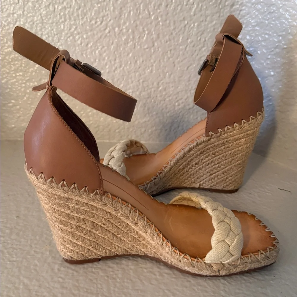 Dolce Vita Nilton Sandstone Braided Strap Espadrille Sandals Size 8